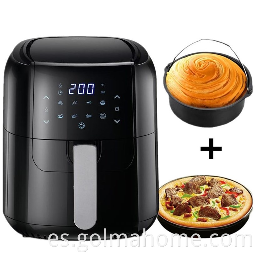 Freidora de aire de gran oferta de Amazon, horno eléctrico de 5,5 l de profundidad, mini freidora de aire caliente, horno para uso doméstico, freidora de aire